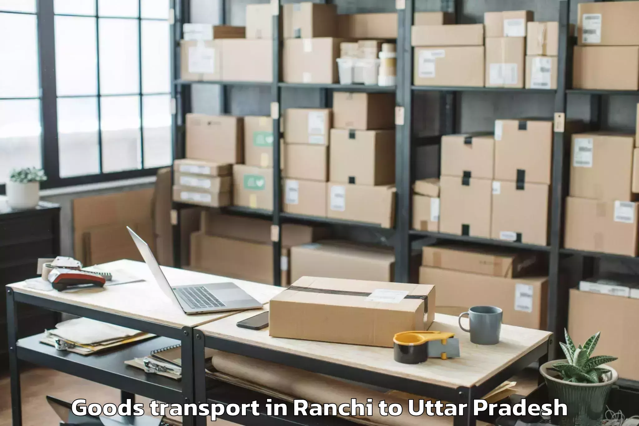 Get Ranchi to Muhammadabad Gohna Goods Transport